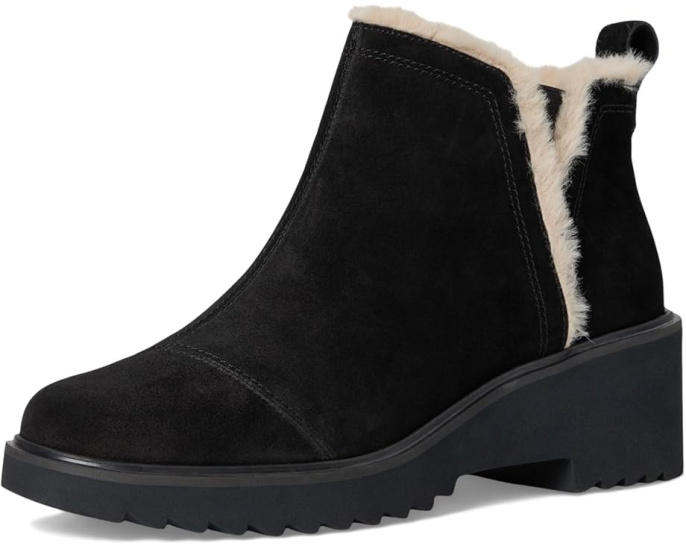 Ботинки TOMS Maude на платформе из замши с боковой молнией