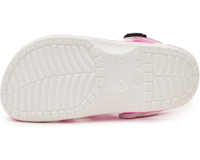 Кроксы Crocs Kids Disney Микки Маус с розовым бантом и стразами