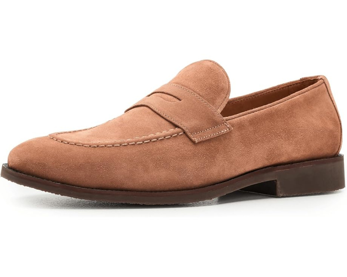 Замшевые лоферы Peter Millar Madison Penny с миндалевидным носком