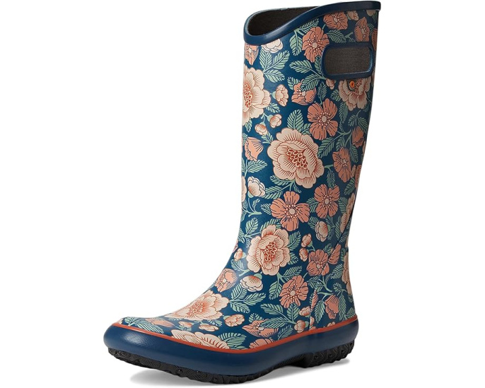 Резиновые сапоги Bogs Rainboot с цветочным принтом и стальной стелькой