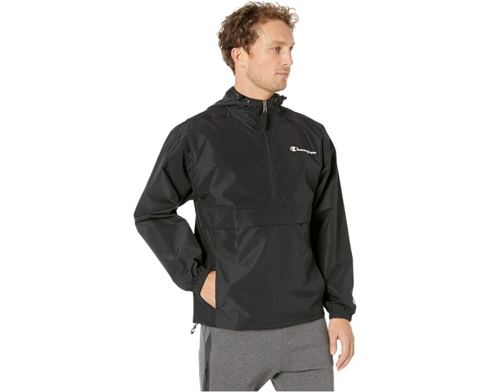 Куртка Champion Stadium Packable Jacket черная непромокаемая