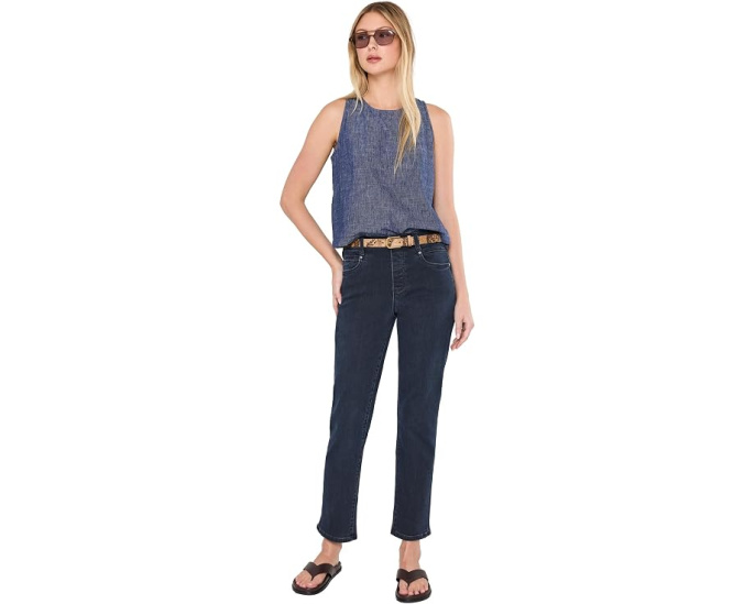 Джинсы Gia Glider Mid-Rise Pull-On Slim с завышенной талией Liverpool Los Angeles