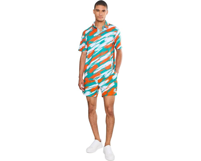 The Color Blitz Dolphins 5.5" (Classic Lined Swim Trunks)