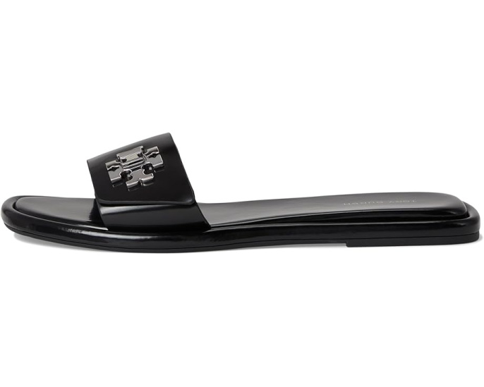 Сандалии Tory Burch T Lock Slide с широким ремешком и логотипом
