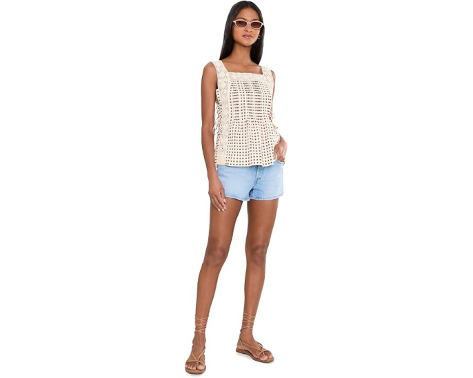 Топ Madewell Allie с квадратным вырезом и кружевом