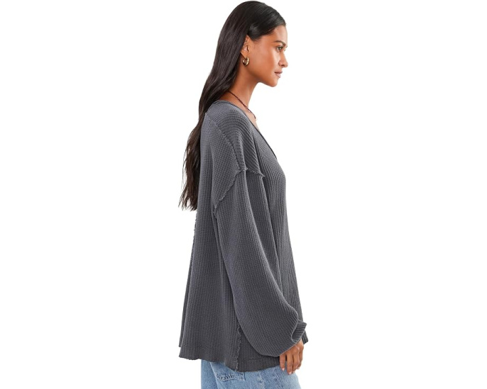 Free People лонгслив Montreal Thermal оверсайз