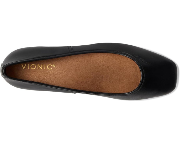 Балетки Vionic Orinda Skimmers с квадратным носком и ортопедической стелькой