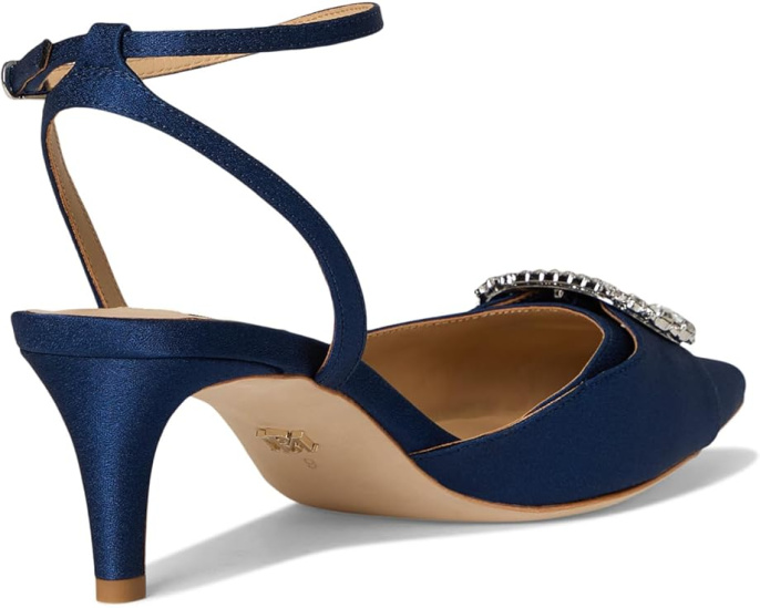 Босоножки Badgley Mischka Odesza на низком каблуке с кристаллами