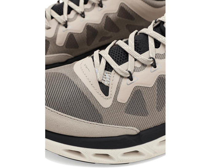 ECCO Biom 720 Breathru Lace-Up бежевые кроссовки из кожи для лета