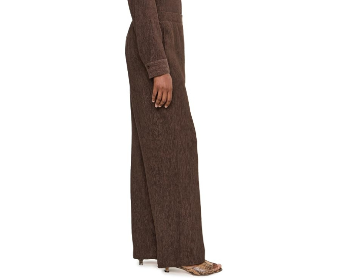 Плиссированные прямые брюки Eileen Fisher Woven Plisse
