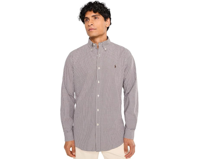 Polo Ralph Lauren рубашка Classic Fit из хлопка в клетку с добавлением эластана