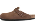 Birkenstock Boston клоги из замши с овчиной