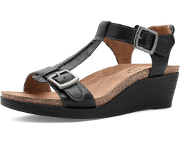 Сандалии Taos Footwear Top Notch на танкетке с кожаным верхом и декоративными пряжками