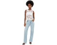 Топ AG Jeans Emilee Shell с лазерной перфорацией цвета First Bloom