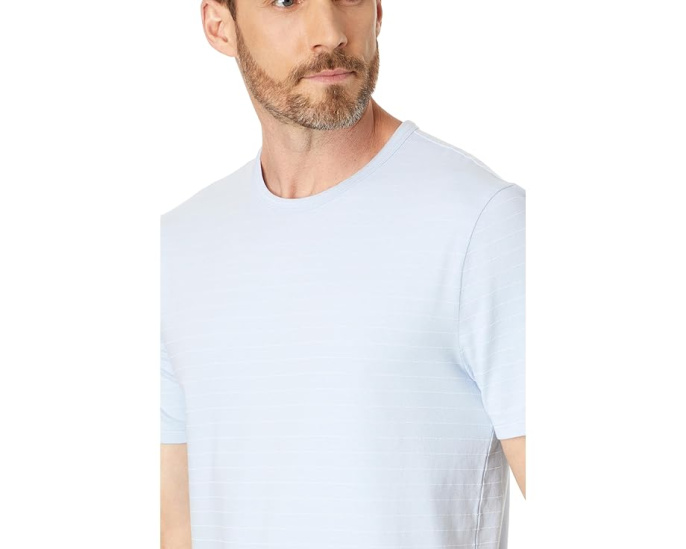 Футболка Vince с коротким рукавом и полосками в технике garment dye