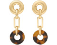 Серьги Kate Spade New York Interlock Linear Earrings с кубическим цирконием