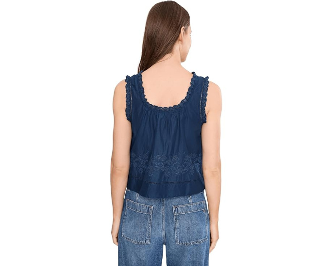 Топ Leah от Madewell с вышивкой в стиле 60-х