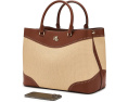 Большой сатчел Straw & Leather Marcy от Lauren Ralph Lauren