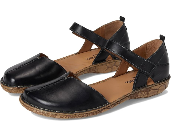 Сандалии Josef Seibel Rosalie 42 на мини-клин с цветочным принтом