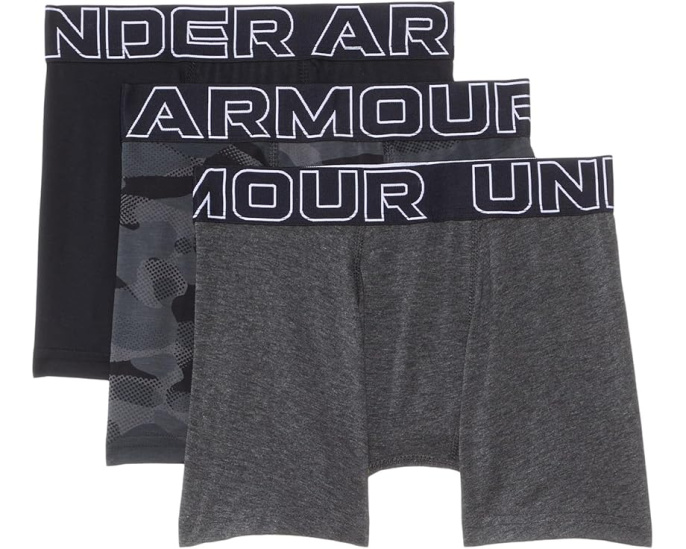 Трусы-боксеры Under Armour для подростков 3 шт с влагоотводящей тканью