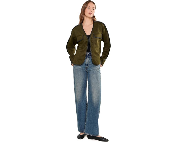 Relaxed Open Front Jacket