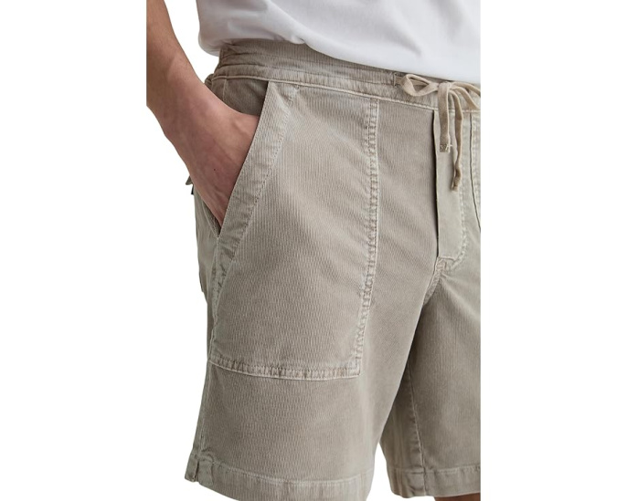 Шорты AG Jeans Wells с кулиской из вельвета
