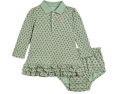 Floral Soft Cotton Polo Dress & Bloomer (Infant)