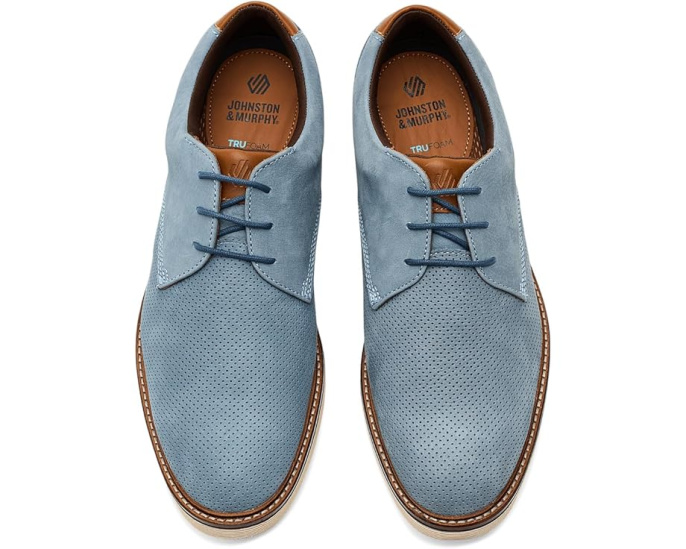 Кроссовки Johnston & Murphy Tyson Perfed Plain Toe с промежуточной подошвой TRUFOAM