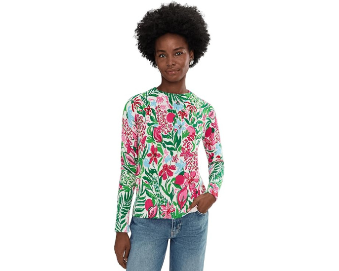 Свитер Salima от Lilly Pulitzer с цветочным принтом и реглан