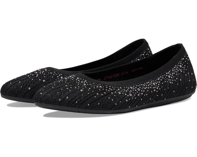 Балетки Skechers Cleo 2.0 Glitzy Daze с жемчугом и стразами