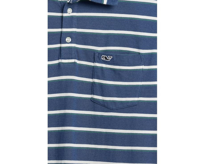 Striped Surf Long Sleeve Polo (Toddler/Little Kid/Big Kid)