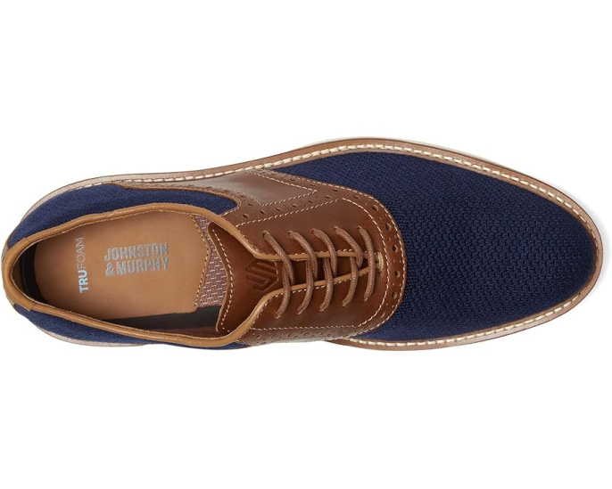 Кроссовки Johnston & Murphy Upton Knit Saddle с переработанными материалами