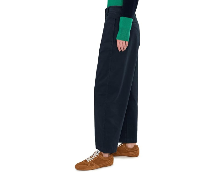 Брюки Madewell Perfect Chino с высокой посадкой и расклешенным силуэтом