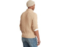 Cable-Knit Cotton Quarter-Zip Sweater