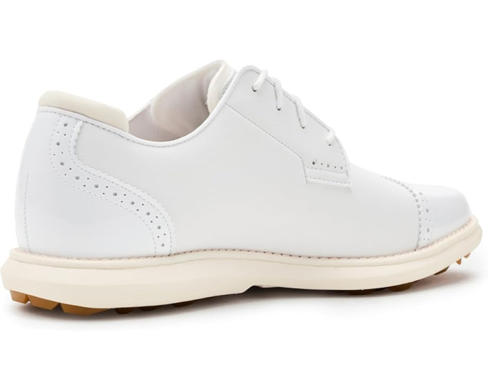 FootJoy Traditions Spikeless Cap Toe с кожаным верхом и бесшиповой подошвой