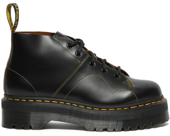 Ботинки Dr. Martens Church Quad на платформе с кожаным верхом