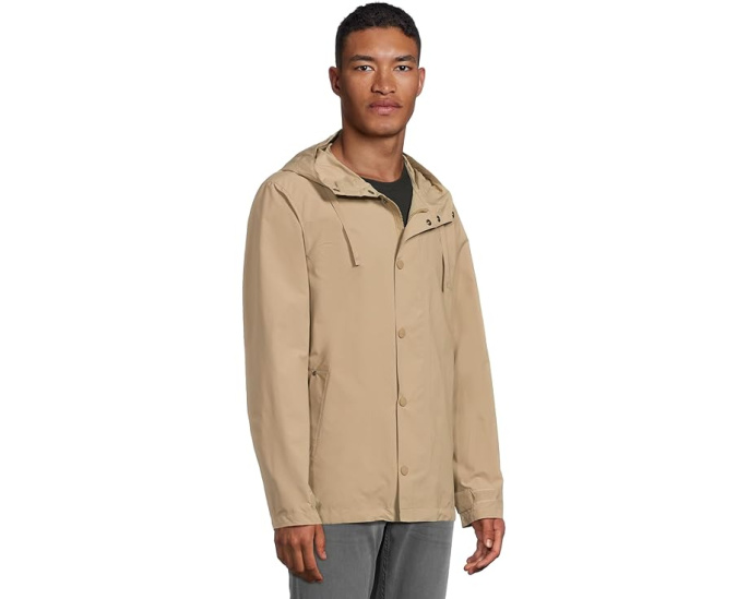 Куртка Barbour Quay Showerproof с капюшоном и клетчатой внутренней частью