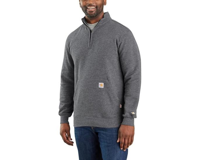 Big & Tall Flame-Resistant Force® Original Fit Midweight Mock Neck Sweatshirt