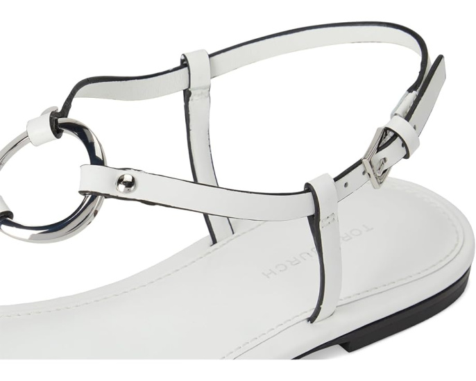 Сандалии Ring Sandal с кольцами из латуни и регулируемой пряжкой от Tory Burch