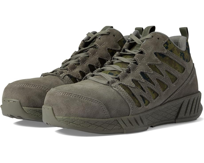 Рабочие ботинки Reebok Floatride Energy Tactical EH Comp Toe Mid-Top с противоскользящей подошвой