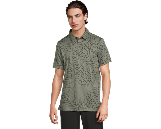 Поло Featherweight Caves с вышитым логотипом и принтом TravisMathew