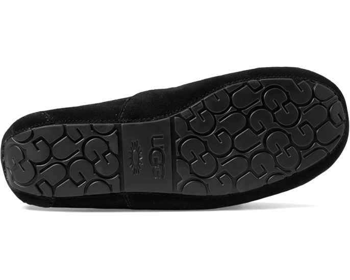 Домашние тапочки UGG Wide Ascot из замши с шерстью