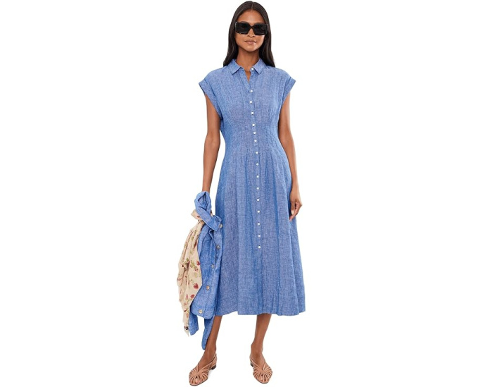 Платье-рубашка Lilly Pulitzer Tonya из льна миди
