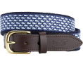 Ремень Vineyard Vines с принтом кита из хлопкового канваса для детей