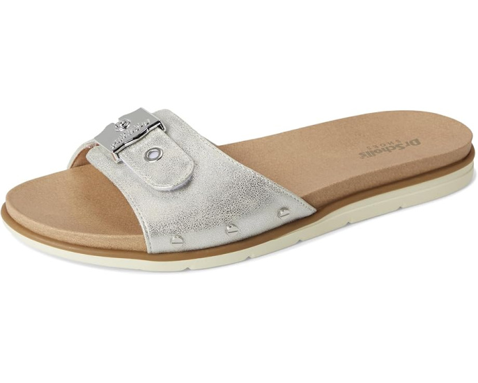 Босоножки Nice Iconic Flat Sandal Dr Scholl's с блестящим верхом