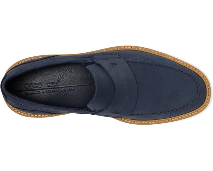 ECCO St.1 Hybrid Penny Loafer полуботинки с мысом из натуральной кожи