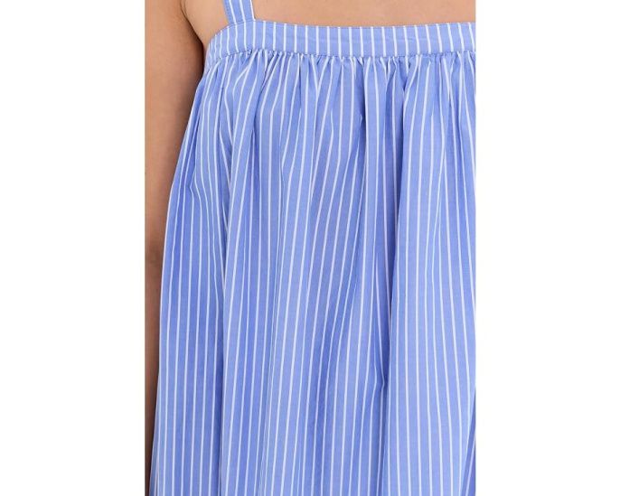 Платье макси Faherty Coastal Poplin Emmy в полоску из органического хлопка