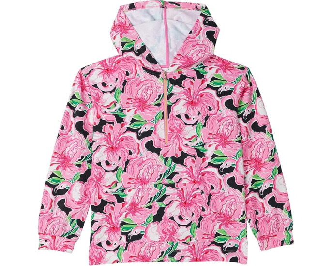 Худи Mini Kamillie с цветочным принтом Lilly Pulitzer Kids