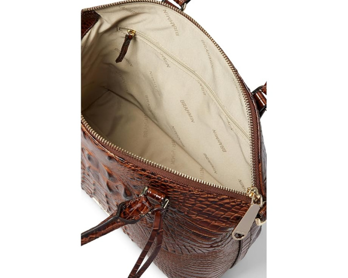 Сумка Brahmin Duxbury Satchel из текстурированной кожи с регулируемым ремнем