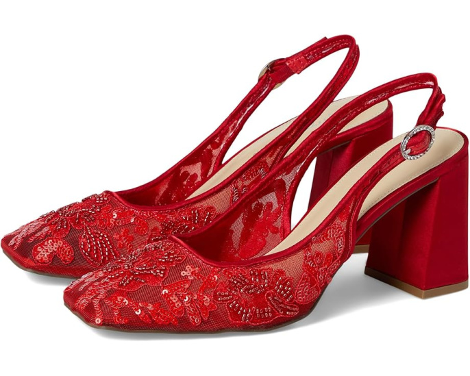 Туфли Blue by Betsey Johnson Ninah на устойчивом каблуке с сеткой